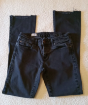 Gap 1969 Women&#39;s True Skinny Super Slimming Jeans Size 27/4t Matte Black - £14.17 GBP