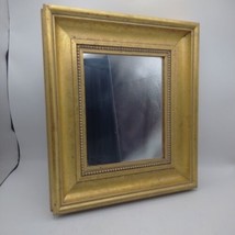 Vintage Framed Wall Mirror 13&quot;by 15&quot; Gold Gilt Regency Retro - £24.65 GBP