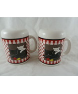 Salt &amp; Pepper Shaker Cat Kitten Large 4&quot; Linda Morgan Art Country style - $16.23 CAD