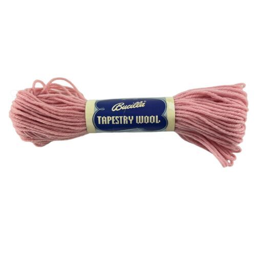 Primary image for Bucilla Tapestry Yarn Pink 100% Pure Virgin Wool Color 074 Match No 6171