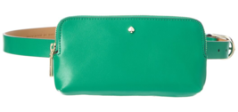 Kate Spade zip top leather belt bag Fanny Pack ~NWT~ Forest L/XL - $53.46