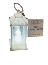 Birch + Vince Mini Candle White Lantern 2.165x4.567 Inches  - £10.79 GBP