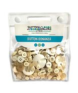 Buttons Galore Button Grab Bag Bonanza Collection Ivory - $193.53 MXN