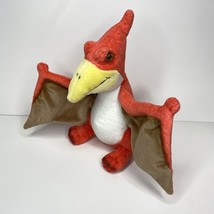 Pterodactyl Aurora Baby Dinosaur Plush Orange Stuffed Flying Animal Dino... - $15.14
