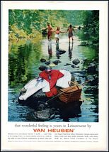 1950s Van Heusen Shirts PRINT AD &quot;Leisurewear&quot; BX3 - $105.61 MXN