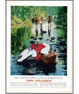 1950s Van Heusen Shirts PRINT AD &quot;Leisurewear&quot; BX3 - $105.61 MXN