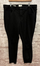 Universal Thread Womens Mid Rise Skinny Jeans Size 18 Black Denim Stretc... - $23.20