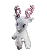 Build-A-Bear Workshop White Plush Reindeer Silver Hooves Candy Cane Antlers - $147.96 MXN