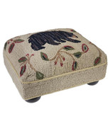 Rustic Bear-Themed Hooked Wool Footrest - $6,385.68 MXN