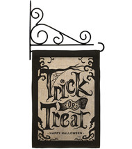 Halloween Trick Burlap - Impressions Decorative Metal Fansy Wall Bracket Garden  - £27.14 GBP