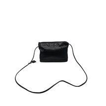 Amanda Smith Women&#39;s Black Leather Handbag Shoulder Bag Small Skinny Strap - €15,43 EUR
