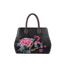 Nese style women bag first layer cowhide luxury handbag casual tote handmade embroidery thumb200