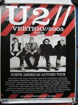 U2 Vertigo Poster 2005 Autumn North American Tour With Dates Bono Edge 2... - $561.57 MXN