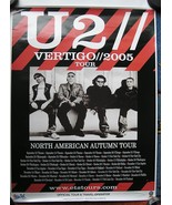 U2 Vertigo Poster 2005 Autumn North American Tour With Dates Bono Edge 2... - $40.45 CAD