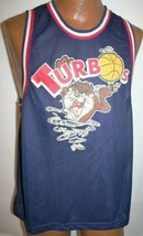 Vintage 1996 Tazmanian Devil Taz Turbos Basketball Jersey Looney Tunes Xs - £19.35 GBP