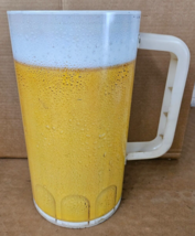Vintage Cheinco Metal Beer Mug Trash Garbage Can Large 16&quot; POP ART - $64.17