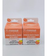 Masque Bar Lip Sleeping Mask Korean White Peach Honey 0.67 oz Lot of 2 - $30.71 CAD