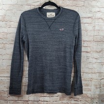 Y2K Early 2000s Size XS Dark Grey Thin Long Hollister Sweater w/ Small R... - $12.02