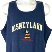 Disneyland The Original Mickey Mouse Vintage Navy Tank Top size XL Mens ... - $35.66