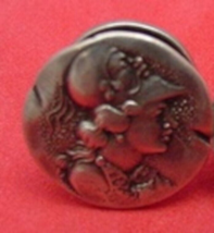 Medallion aka Etruscan aka Homeric by Shiebler Sterling Cuff Links 5/8&quot; ... - $286.11