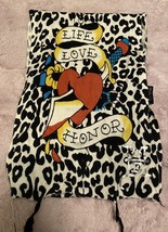 Ed Hardy christian audigier scarf Heart tattoo Love vintage - $24.30