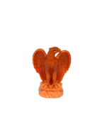 Vintage Eagle on Rock Decorative Candle Orange 8&quot; Tall - £10.03 GBP