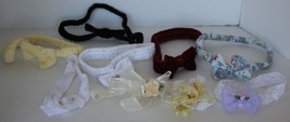 Lot of 9 Adorable Baby Infant Girl Headbands Assorted, Lace and Fabric - £7.74 GBP