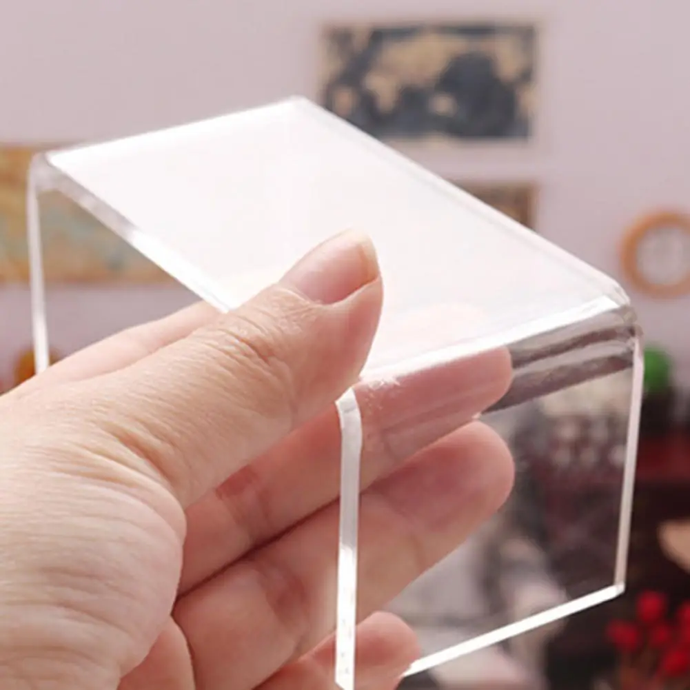 Mini Table Toy Smell-less Bathroom Accessory Plastic Miniature Clear Tab... - $10.18