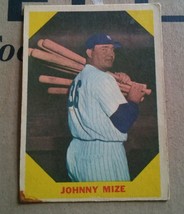 000 1960 Fleer Johnny Mize #38 Baseball Card - $7.77