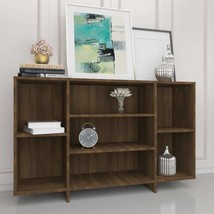 Modern Wooden Rectangular Open Home Sideboard Storage Cabinet Shelving D... - £61.89 GBP+