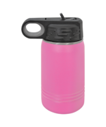 Pink 12oz Double Wall Insulated Stainless Steel Sport Bottle  w/ Flip To... - £13.95 GBP