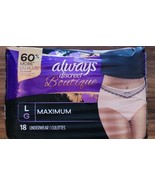 Always Discreet Boutique ~ Size Large ~ Women Incontinence Underwear ~ 1... - $56.13 CAD