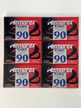 Memorex DBS 90 Normal Bias Blank Audio Cassette Tape Sealed 6pack - £8.88 GBP