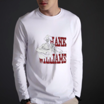 Hank Williams Men&#39;s White Longsleeve T-Shirt - £12.05 GBP