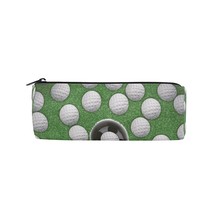 Sport Ball Golf Theme Pencil Case Pen Bag Pouch Holder, Zipper Pencil Bag Portab - £18.87 GBP
