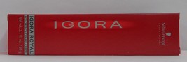 Original Packaging Schwarzkopf Igora Royal Permanent Hair Color Creme ~ 2.1 Oz.! - £3.94 GBP+