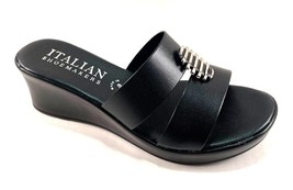 Italian Shoemakers Skylie Mid Wedge Slip On Sandal Choose Sz/ Color - £42.79 GBP