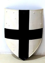 Medieval Cross Shield - Medieval Costume - White - One Size - $98.01