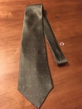 Van Heusen Men&#39;s Tie 100% Imported Silk Green Printed Neck Tie 58&quot; NWT - £9.48 GBP