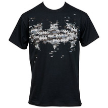 Batman Symbol from Scattered Logos T-Shirt Black - £25.29 GBP+