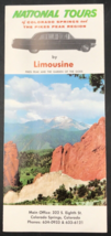 1969 Colorado Springs Pikes Peak National Tours by Limousine Flyer Brochure - £10.96 GBP