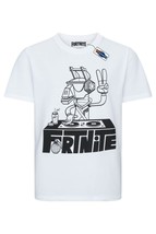 Fortnite Dj Alpaca Gaming Algodón Blanco Fortnite Camiseta Tallas 10-16 Años - £15.68 GBP+