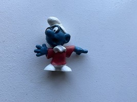 Judge Brainy Smurf Vintage Figure PVC Toy 1971 Figurine Schleich Peyo - $7.70
