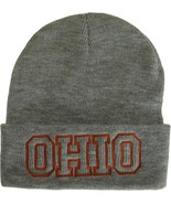 Ohio Cuffed Winter Knit Beanie Toboggan Hat (Gray/Red) - €12,84 EUR Ohio Cuffed Winter Knit Beanie Toboggan Hat (Gray/Red) - €12,84 EUR