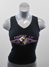 Friday 13th Port Dover 2008 Women&#39;s Medium Black Ribbed Sleeveless Tank Top - £8.55 GBP