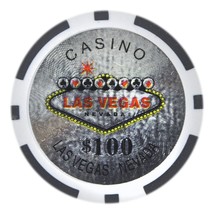 Las Vegas Holo Inlay 14-gram Poker Chips (25-pack) - Clay Composite - $13.57