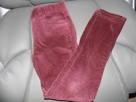 Crewcuts Velvet Deep Burgundy Pants Size 8 Girl&#39;s EUC - £14.55 GBP