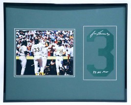 Jose Canseco Signed Framed 16x20 Jersey # &amp; Photo Set A&#39;s MVP Inscription - £96.96 GBP