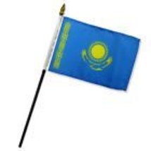 AES Kazakhstan 4&quot;x6&quot; Flag Desk Table Stick - £2.75 GBP