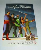 2006 JLA 17x11&quot; New Frontier figure POSTER: Superman,Wonder Woman,Green Lantern - £18.79 GBP